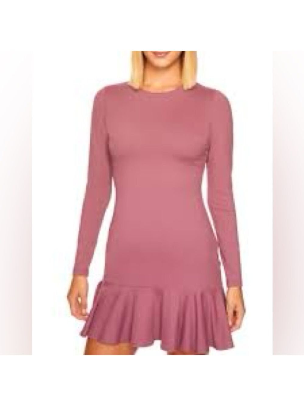 Susana Monaco Mauve Ruffle Dress - NWOT